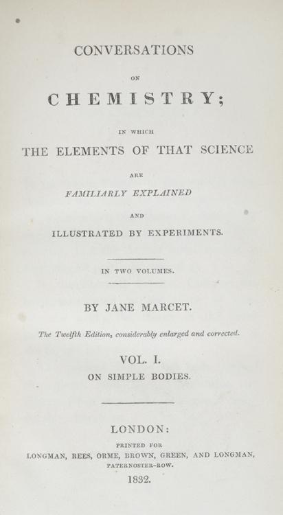 title page of Conversations on Chemistry