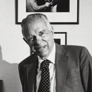Black and white photograph of Glenn T. Seaborg in an office
