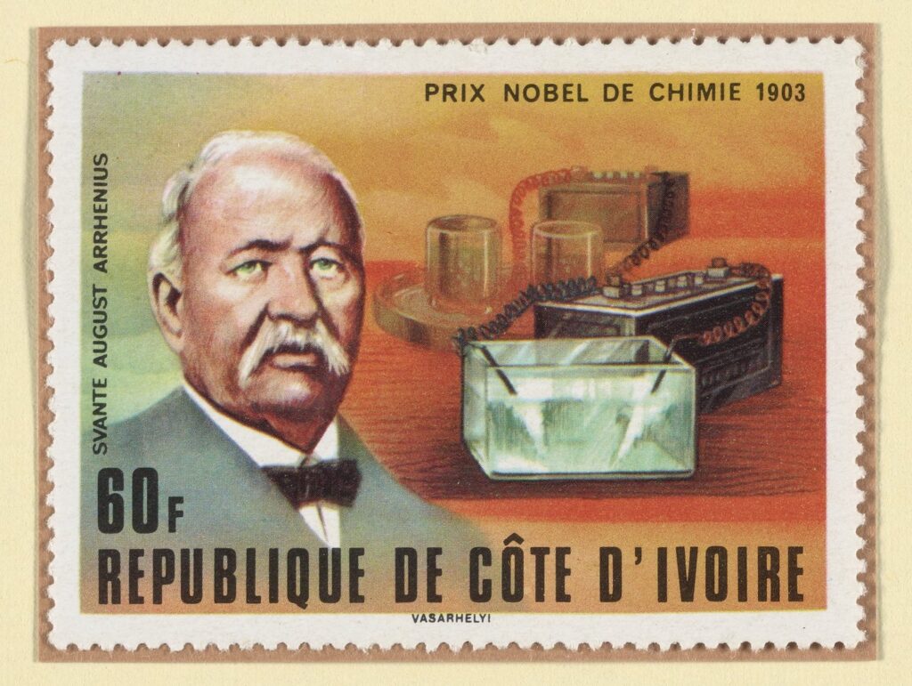 stamp honoring Svante Arrhenius