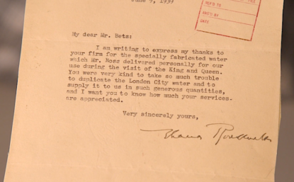 letter from Eleanor Roosevelt