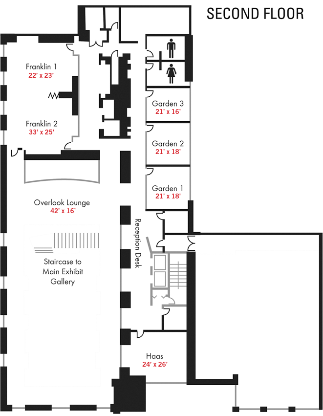 Conference Center Floor Plan, Second Floor