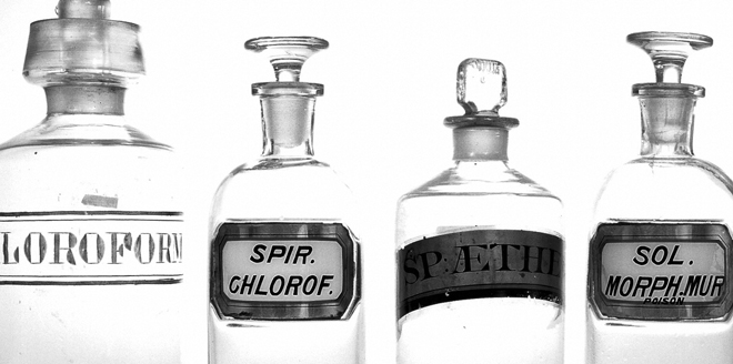 Chroloform bottles