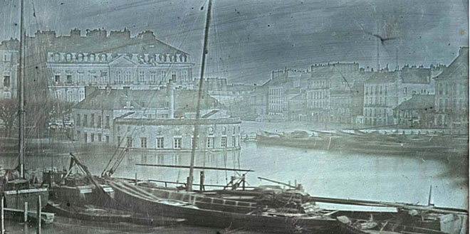 Daguerreotype of the 1843 Nantes flood