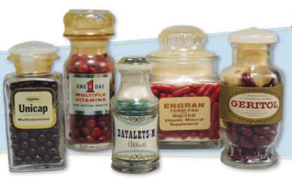 Apothecary-style bottles