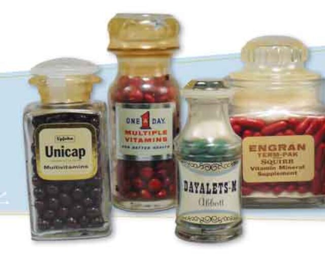 Apothecary-style bottles