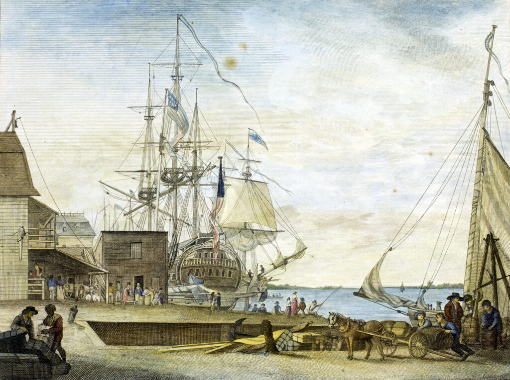 Illustration of a waterfront