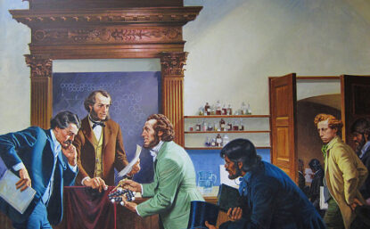 August Kekule, Catalyst of the Chemical Revolution. Jerry Allison, oil on canvas, ca. 1981.