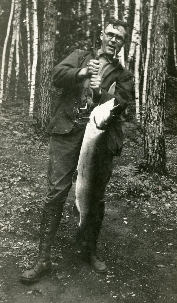 Wallace Carothers on a fishing trip.
