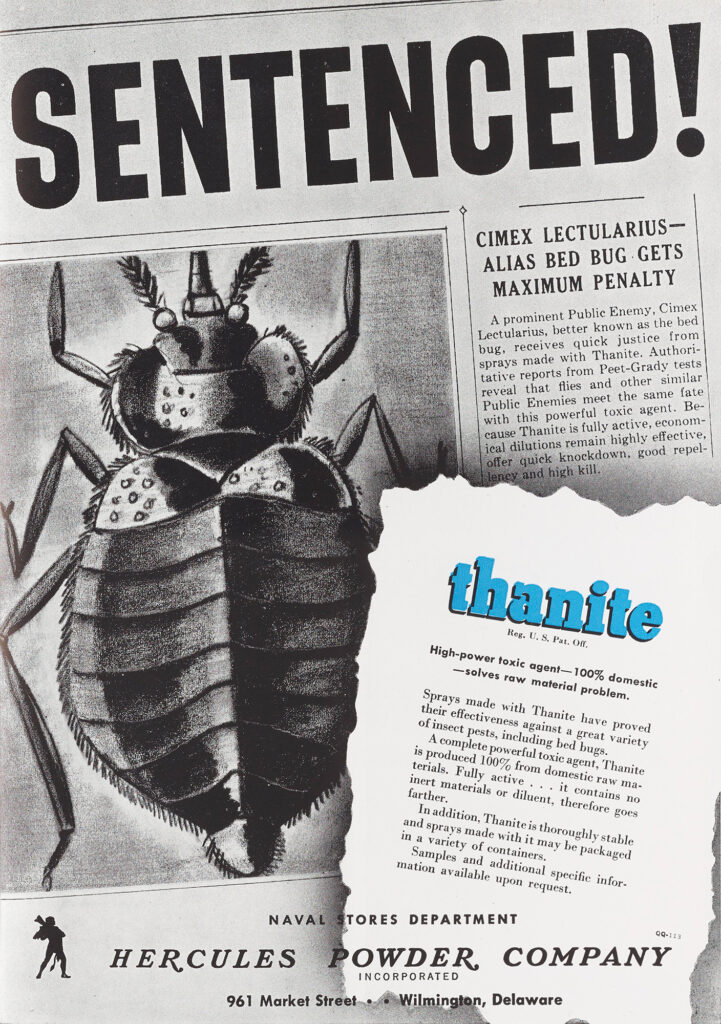 Print advertisement for insecticide
