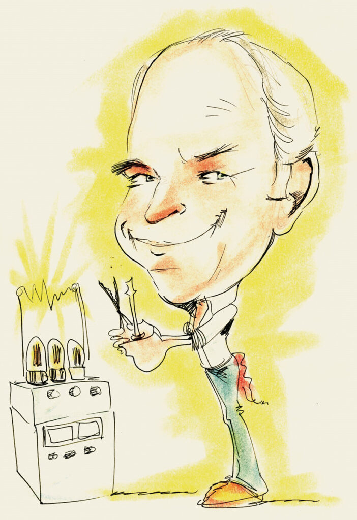 Caricature of Ken Shoulders, 1988