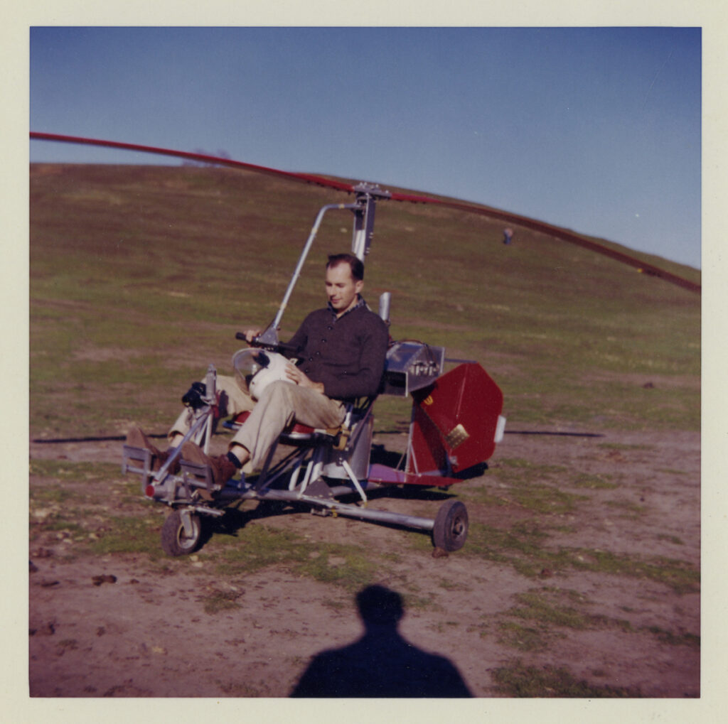 Shoulders in Bensen B-8M Gyro-Copter, 1962