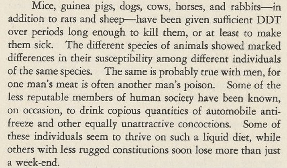Scan of a book of text from DDT: Killer of Killers