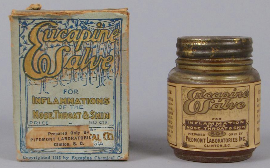 Box and bottle of patent medicine