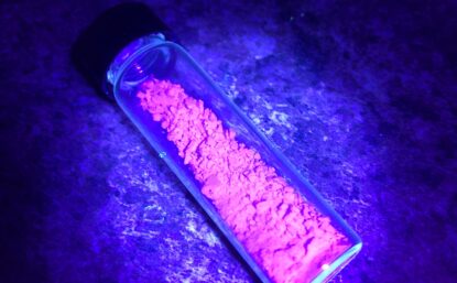 Europium (III) Hydroxide [Eu(OH)₃] under UV Light