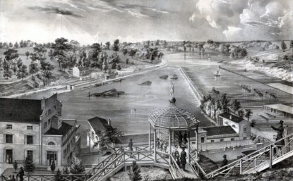 Historical photo of Philadelphia's Fairmount Water Works