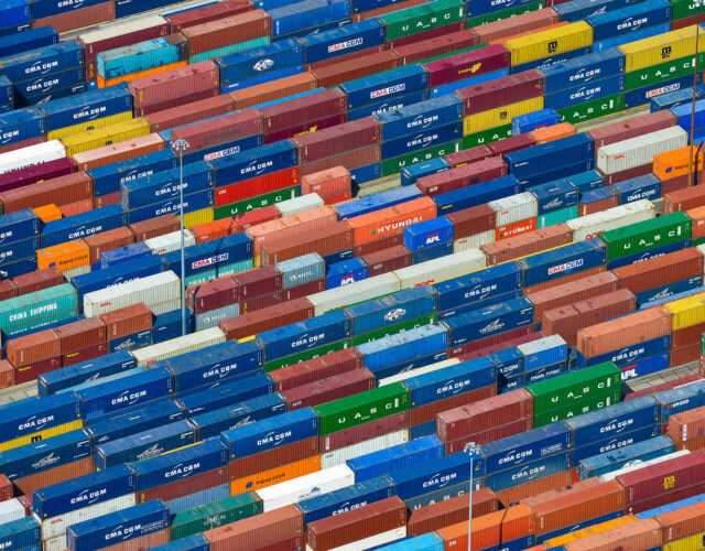 Picture of shipping containers