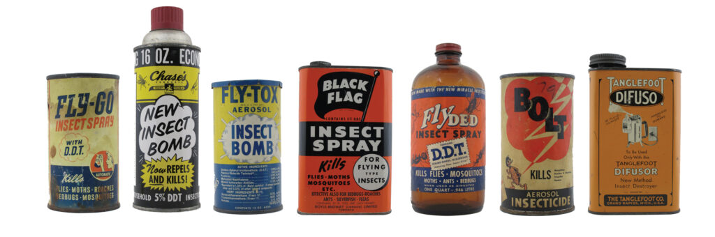 A sampling of DDT containers from the Science History Institute’s collection.