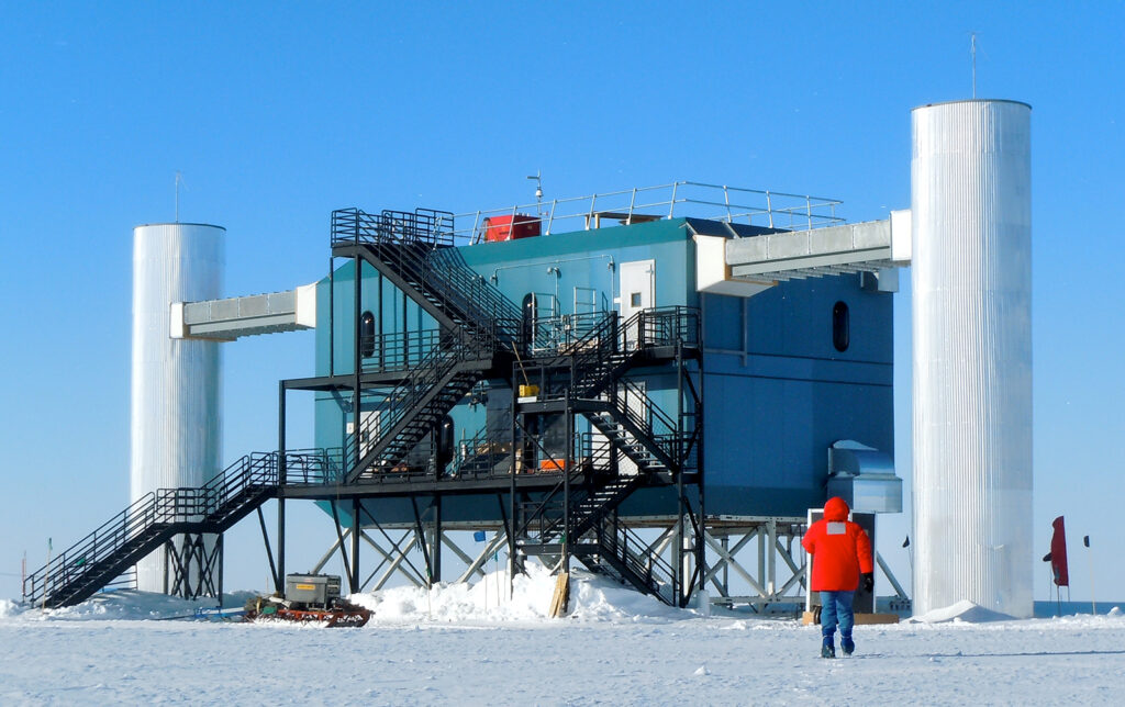 large industrial building on frozen wasteland