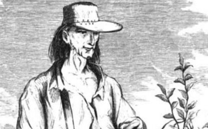 illustration of Johnny Appleseed