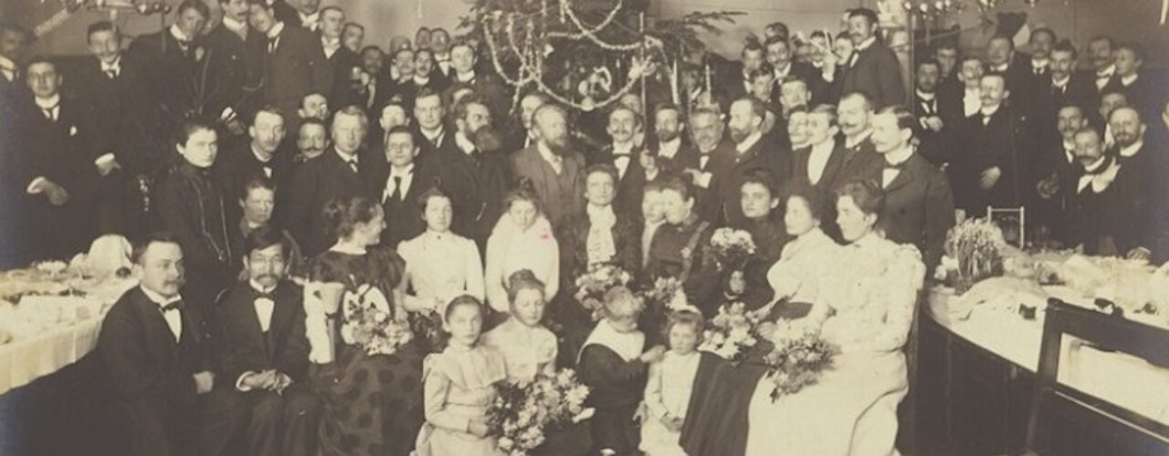 University of Leipzig physical chemistry department Christmas party, 1900