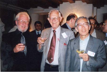 Left to right: Alan Heeger, Alan MacDiarmid, and Hideki Shirakawa. 