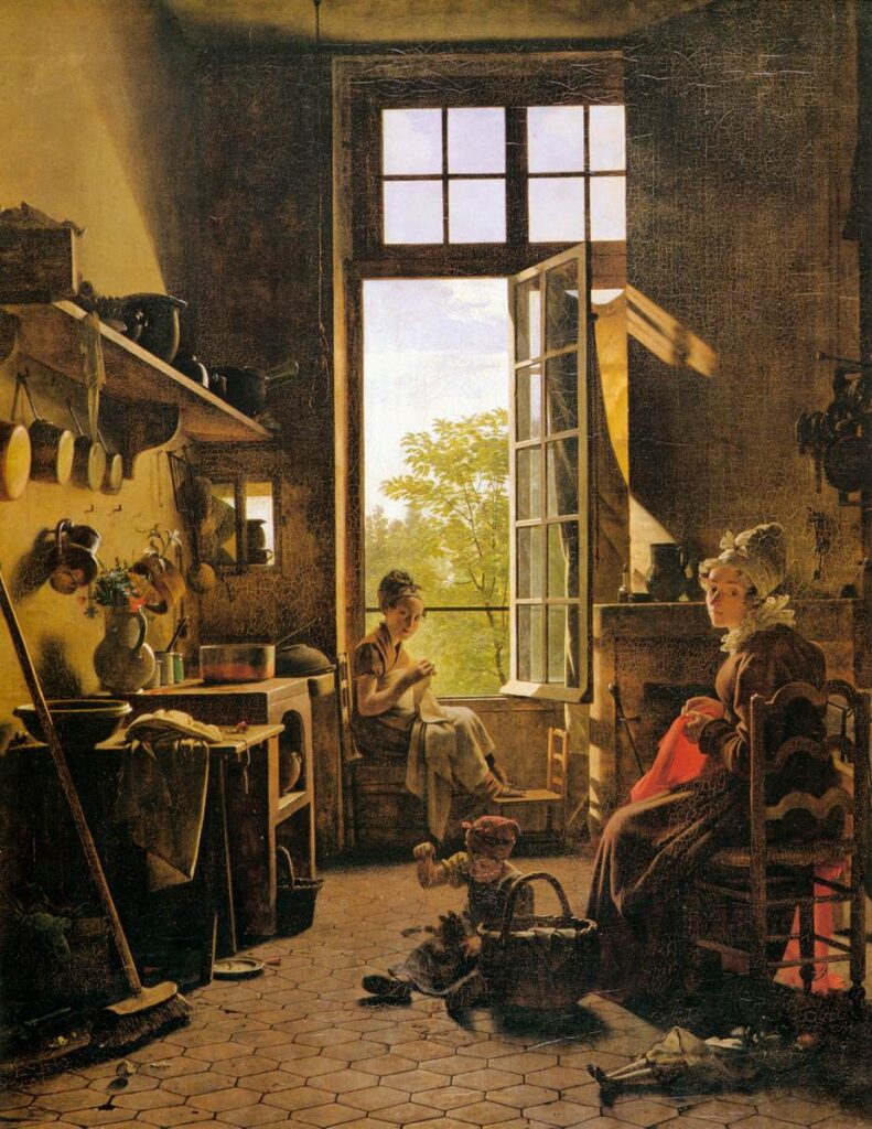 Interior of a Kitchen painting by Martin Drolling