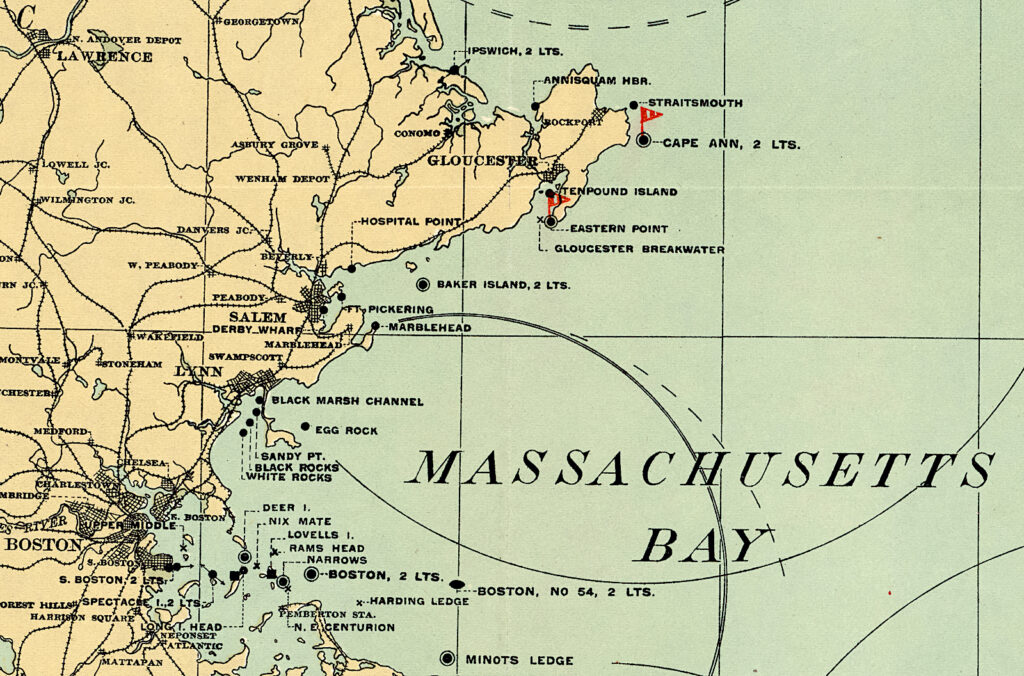 color map of coastline