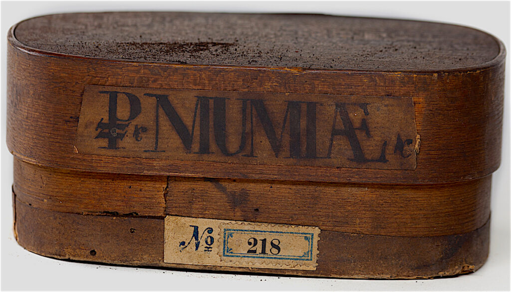 Apothecary jar for mumia from the 18th century