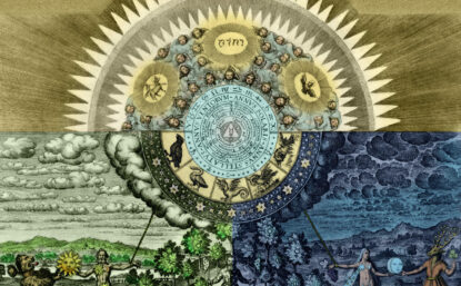 Engraving of the alchemical universe 1618