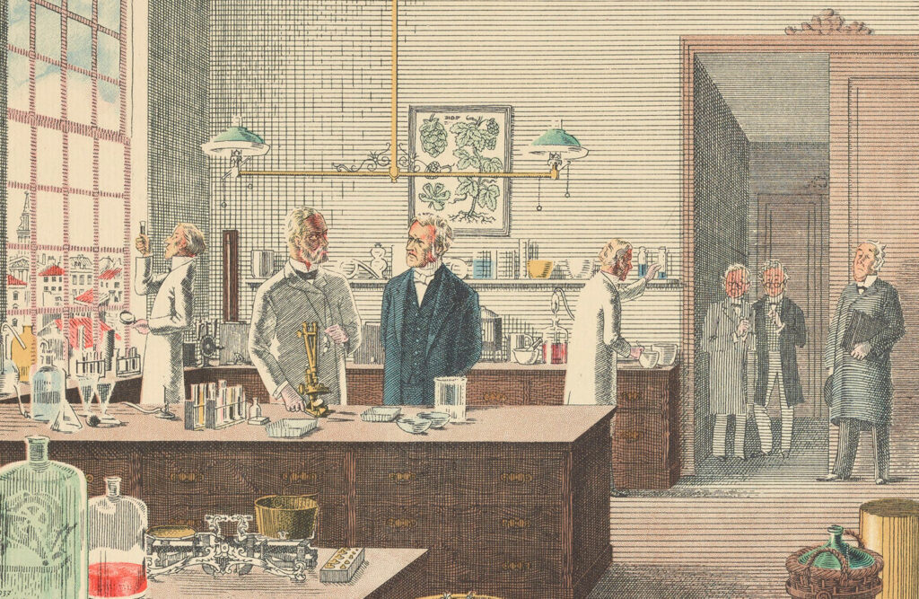 Color illustration of a lab scene