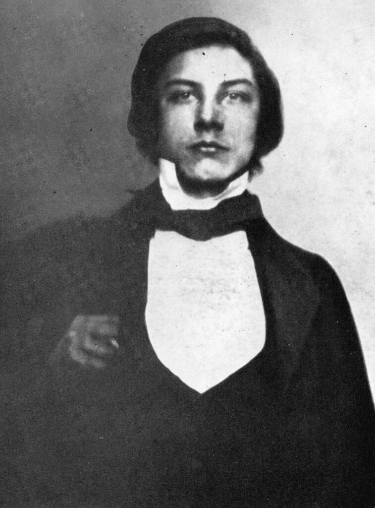 A photograph that William Henry Perkin took of himself at the age of 14—four years before he discovered the first synthetic dyestuff. 