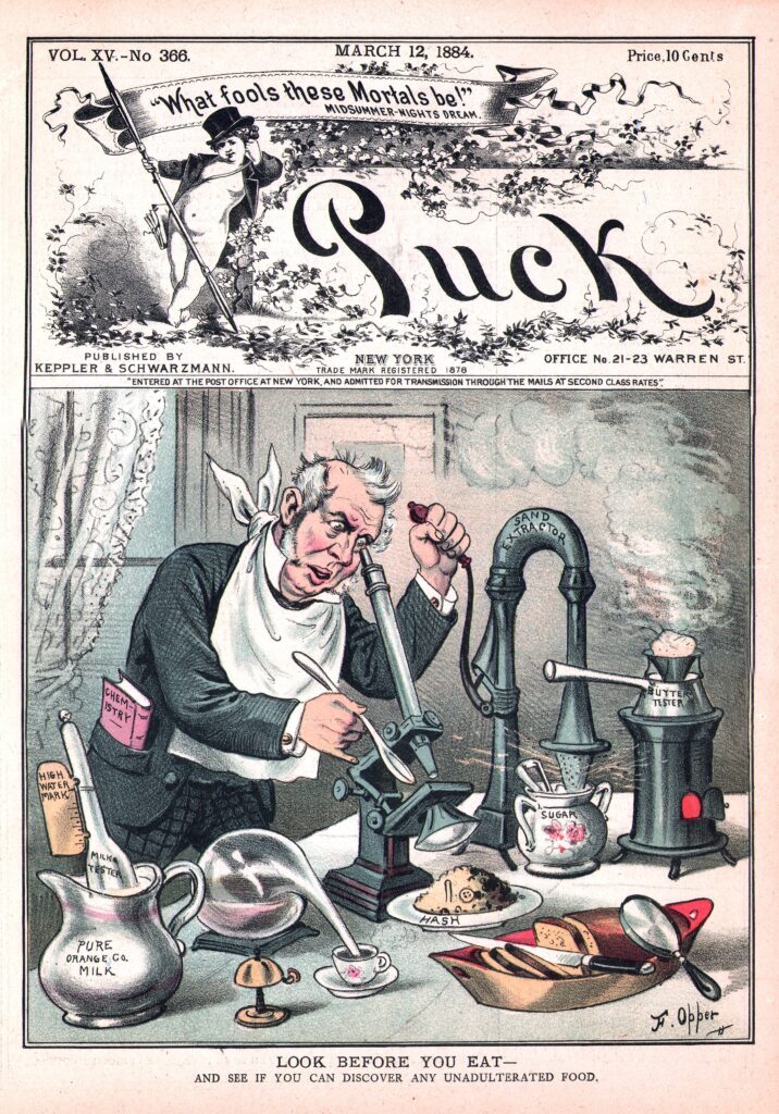 Puck magazine cover, March 12, 1884.