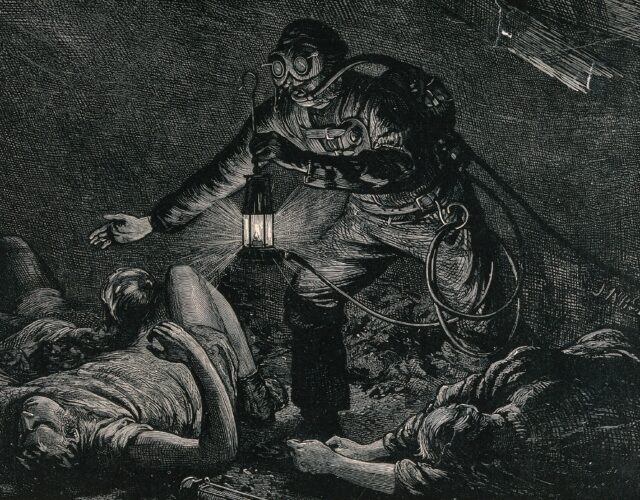 illustration of man wearing safety equipment