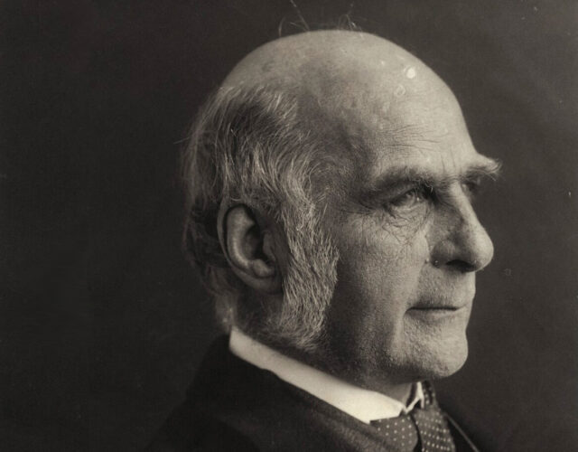 Profile view of Francis Galton