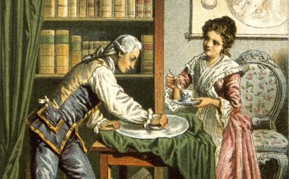illustration of William and Caroline Herschel