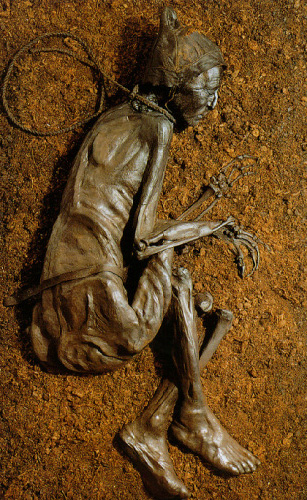 Tollund Man on display