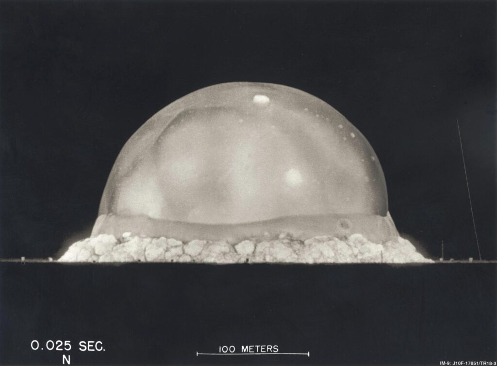 Trinity detonation after 0.025 seconds