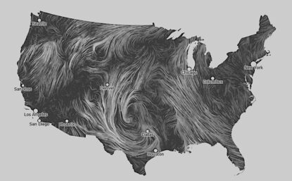 illustration of a map of the US