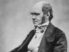 Black and white photograph of Charles Darwin.