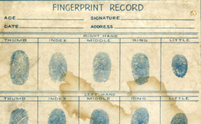 chart of fingerprints
