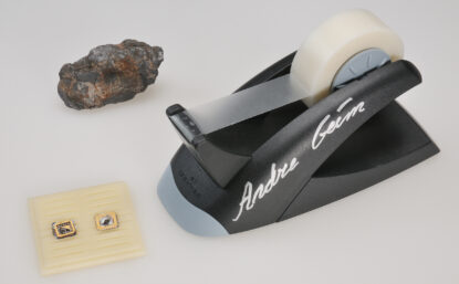 A lump of graphite, a graphene transistor, and a tape dispenser
