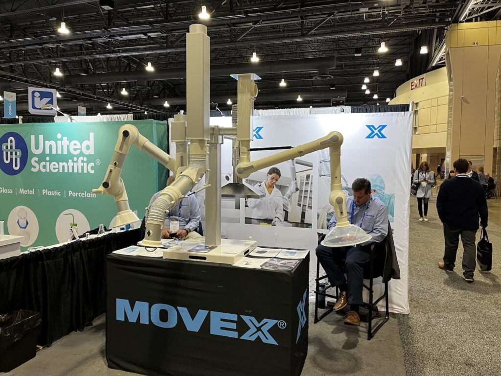 The Movex display at PITTCON.