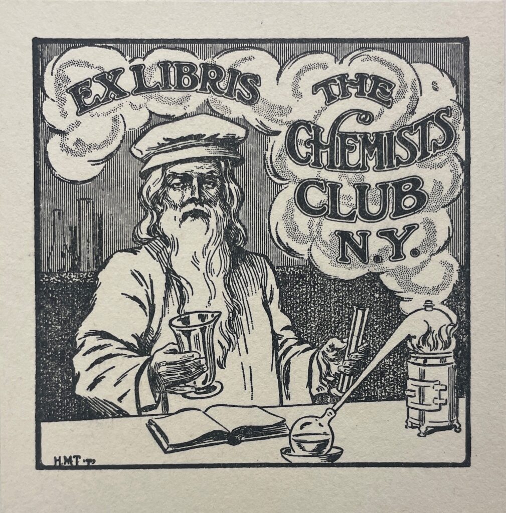 bookplate from the Chemists' Club