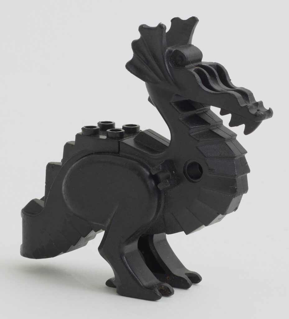 black plastic Lego dragon