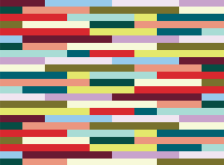 colorful pattern resembling wide bricks