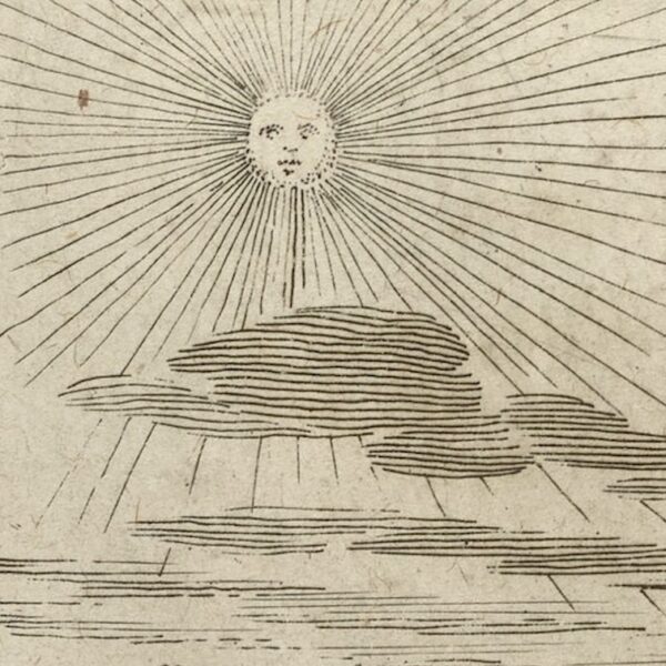 illustration of the sun and stars