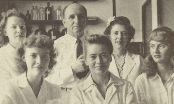 Michael Somogyi and Unidentified Women in Laboratory