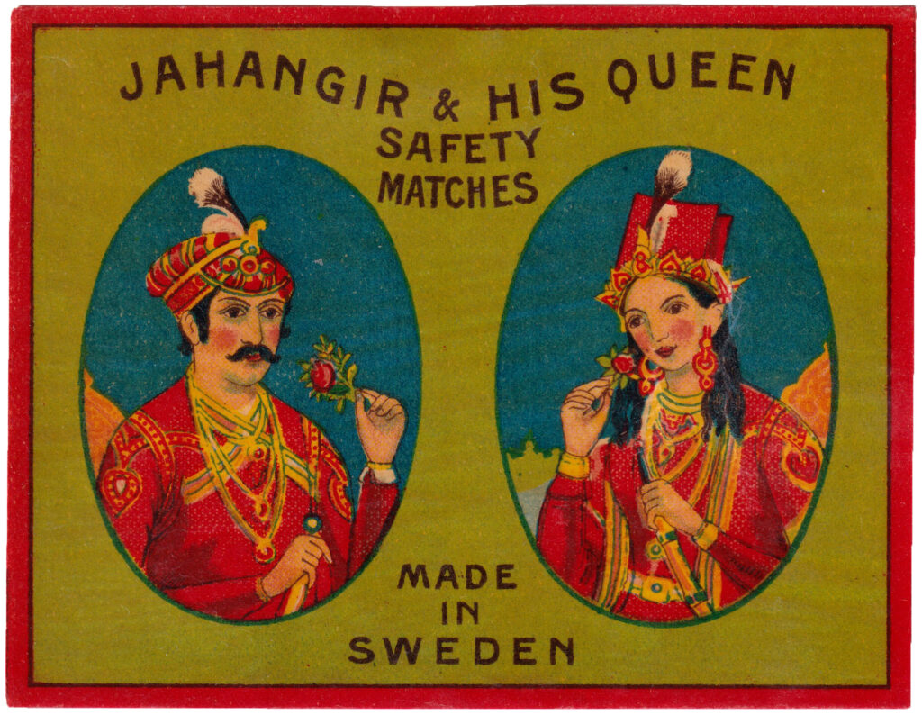 Color illustration of a king and queen