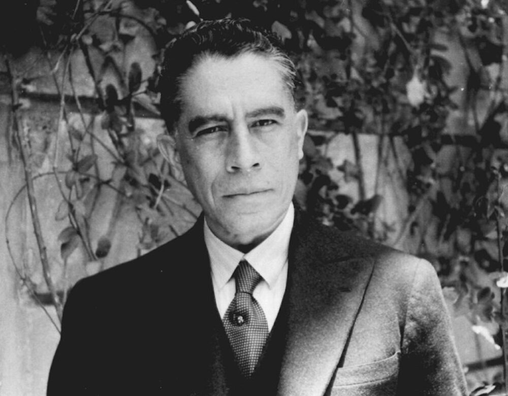 black and white photo of a man
