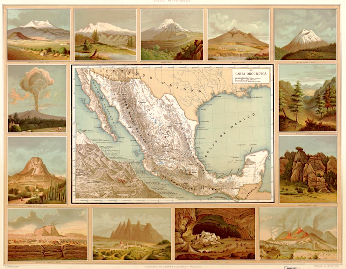illustration of a map of Mexico